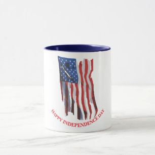 Taza Personalizado patriótico de la bandera estadounide