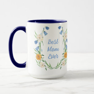 Taza Personalizado personaliza la floral del día de la 