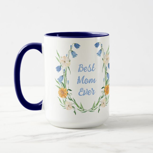 Taza Personalizado personaliza la floral del día de la  (Izquierda)