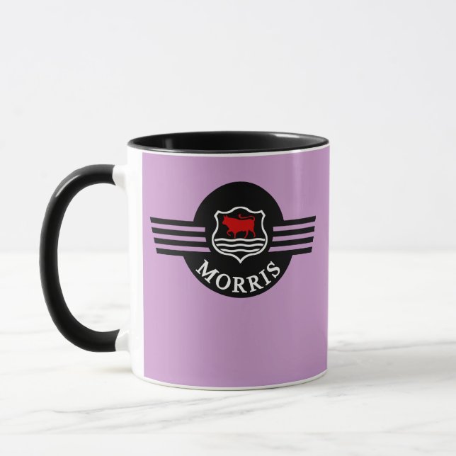 Taza Personalizado Personalizado Lilac Morris Menor Mug (Izquierda)