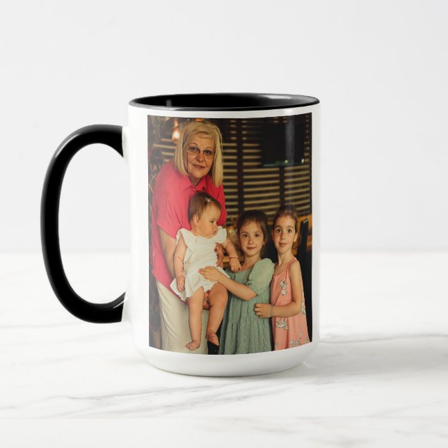 Taza Personalizado Photo Mug, abuela del Día de la Madr (Izquierda)