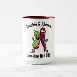 Taza Personalizado Pickle and Pepper Pickleball Team Ho