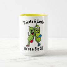 Personalizado Pickle Pair Pickleball Team Big Dill