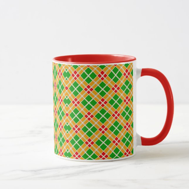 Taza Personalizado Plaid Mug (Derecha)