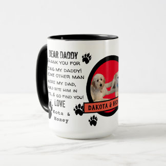 Taza ¡PERSONALIZADO PUPPY DOG DADDY! QUERIDO CAFÉ masco