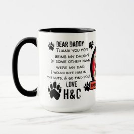 Taza ¡PERSONALIZADO PUPPY DOG DADDY! QUERIDO CAFÉ masco