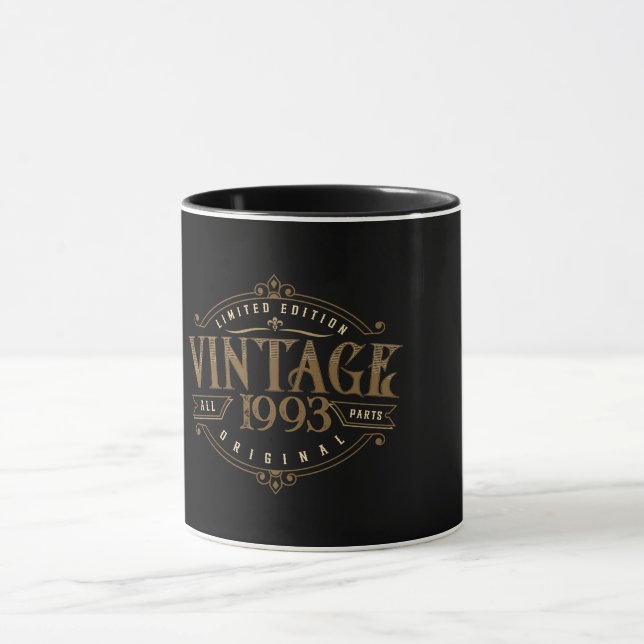 Taza Personalizado Rústico Vintage (Centro)