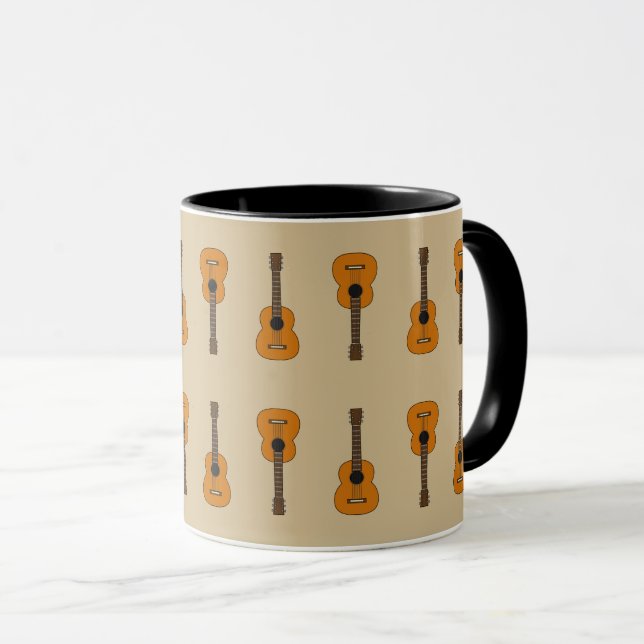 Taza Personalizado simple de guitarra acústica (Anverso derecho)