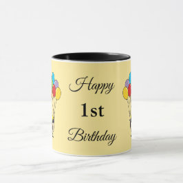 Taza Personalizado Sparrow con globos Cumpleaños | Añad