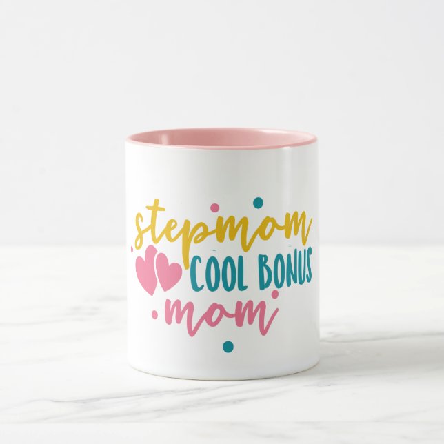 Taza Personalizado Step Mom aprueba regalo personalizad (Centro)