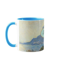 Personalizado "Su Nombre" Claude Monet Mountain