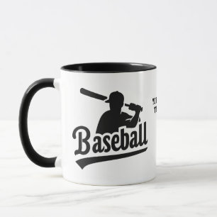 Taza Personalizado Texto Béisbol