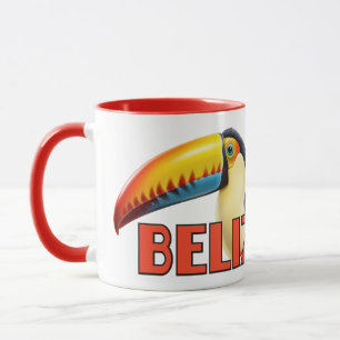 Taza Personalizado Texto BELICE Toucan