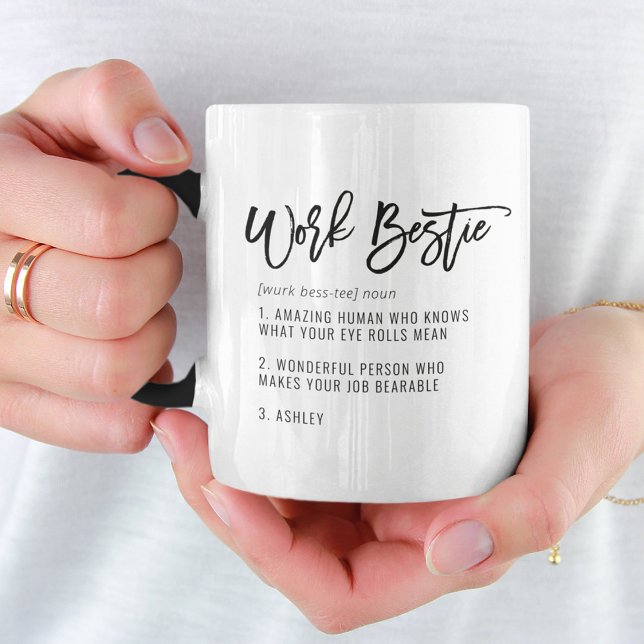 Taza Personalizado Textos Trabajo Bestie Fun CoWorker (Subido por el creador)
