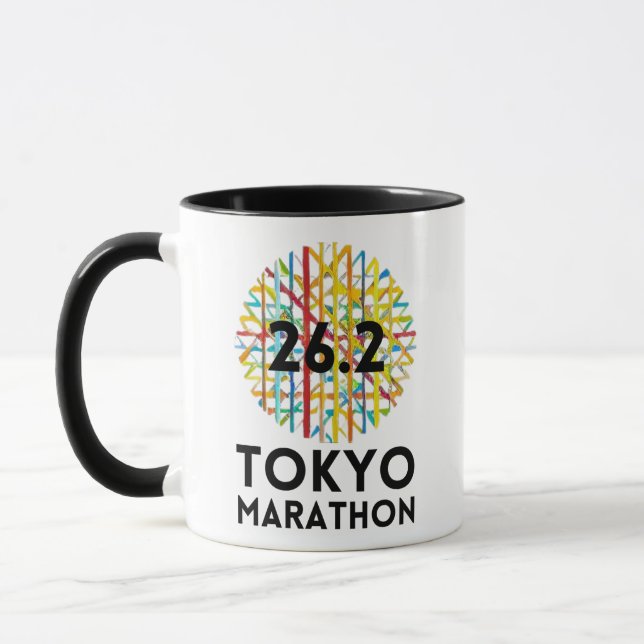 Taza Personalizado Tokyo Marathon Finisher, regalo de c (Izquierda)