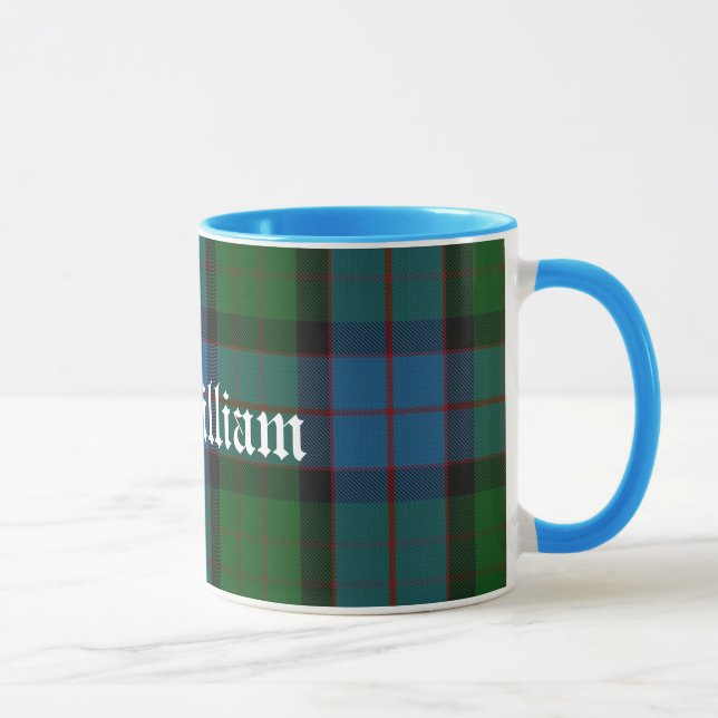 Taza Personalizado tradicional MacWilliam Tartan Plaid  (Derecha)