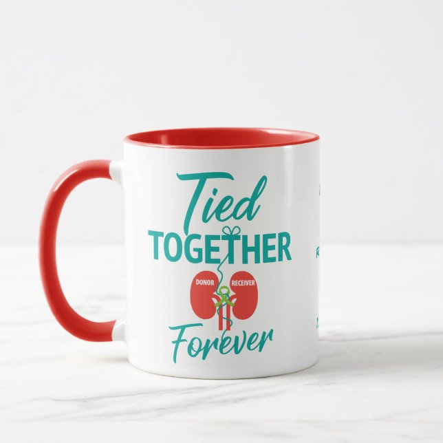 Taza Personalizado trasplante de riñón Donante vivo Mug (Izquierda)