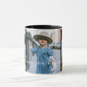 Taza Personalizado Tres Foto Te Amo Mamá Mug