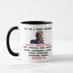 Taza Personalizado Trump Coworker, compañero de trabajo