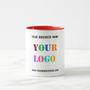 Taza Personalizado Tu Logotipo De Negocio Empresa De Te