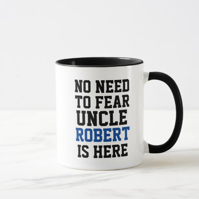 Taza Personalizado Uncle Name Birthday Gift (Derecha)