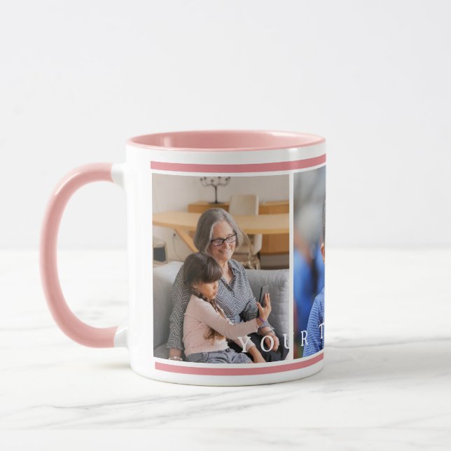 Taza Personalizado verde simple Día de los abuelos de l (Izquierda)