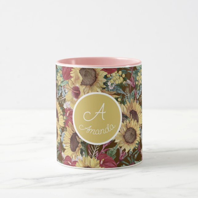 Taza Personalizado Vintage Summertime Tropical (Centro)