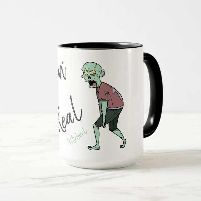 Taza Personalizado Zombie Creepin' it Real (Anverso derecho)