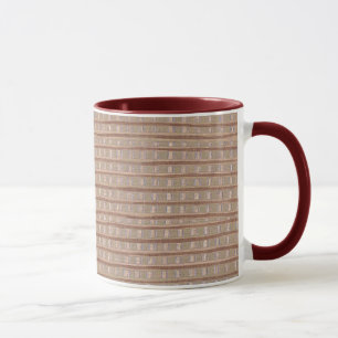 Taza Personalizados de pintura de Tan Burlap