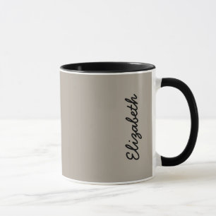 Taza Personalizar de color sólido gris