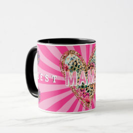 Taza Personalizar de la mamá de Heart Floral