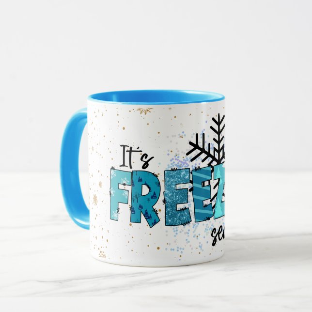 Taza Personalizar de temporada de congelación (Anverso izquierdo)