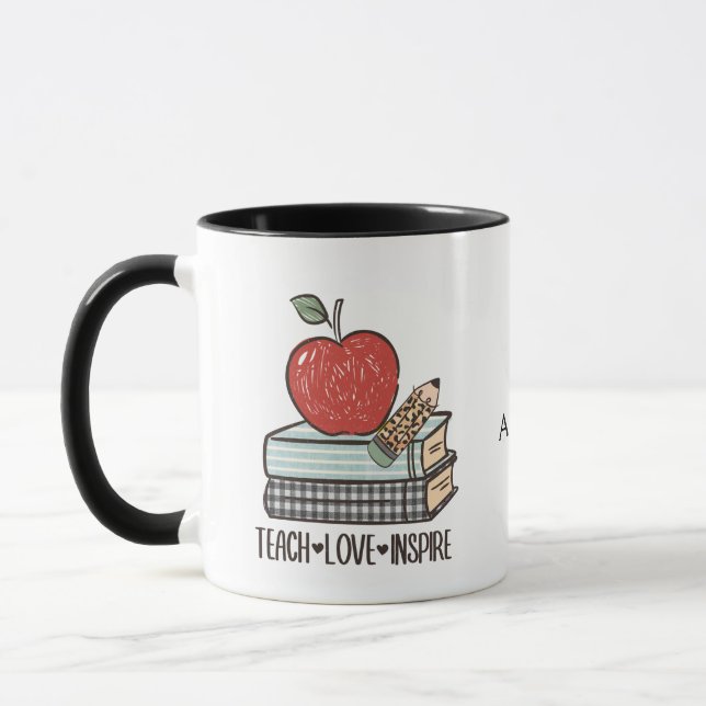 Taza Personalizar El Amor De Enseñanza Inspira Regalo P (Izquierda)
