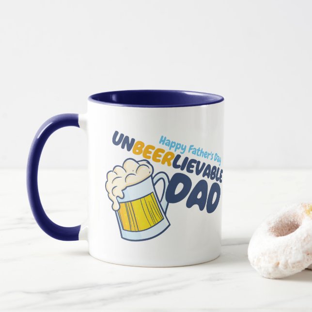Taza Personalizar el día del padre | Padre ineludible (Con donut)