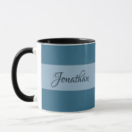 Taza Personalizar el fondo azul Pastel