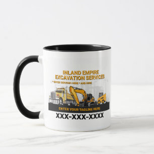Taza Personalizar excavación contratista general de con