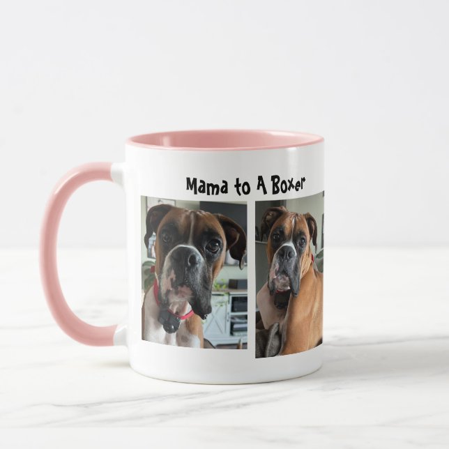 Taza Personalizar/ Mamá A Un Tejido De Boxer (Izquierda)