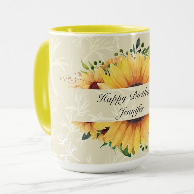 Taza Personalizar nombre cumpleaños desea café de giras (Subido por el creador)