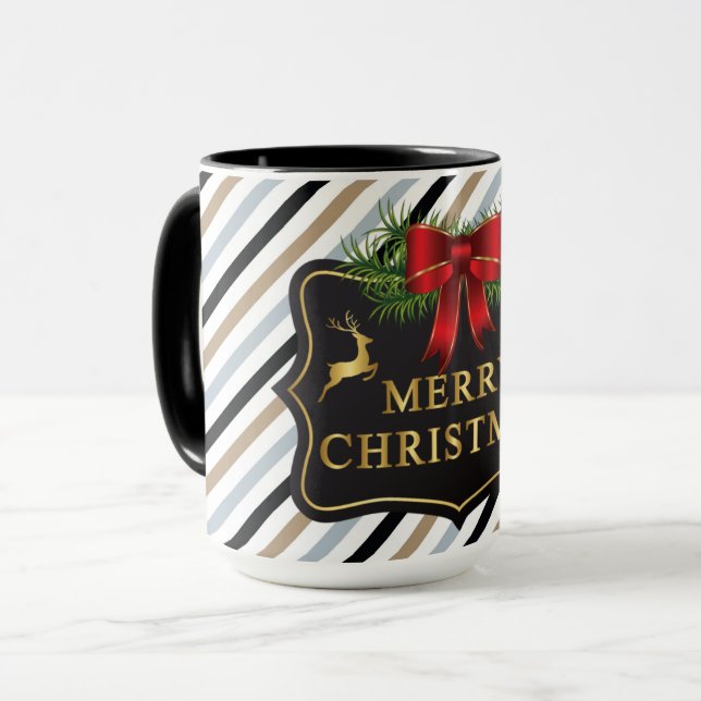 Taza Personalizar nombres Navidades Café Secreto Santa (Anverso izquierdo)