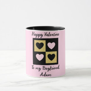 Taza personalizar personalizado de pareja de valentina