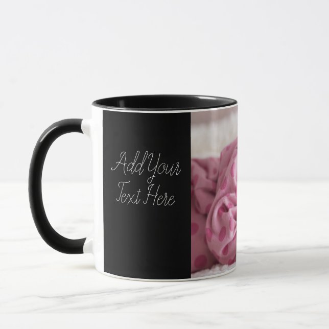 Taza Personalizar Personalizado de texto foto bebé café (Izquierda)