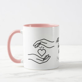 Taza Personalized All My Love Hands Heart Mug