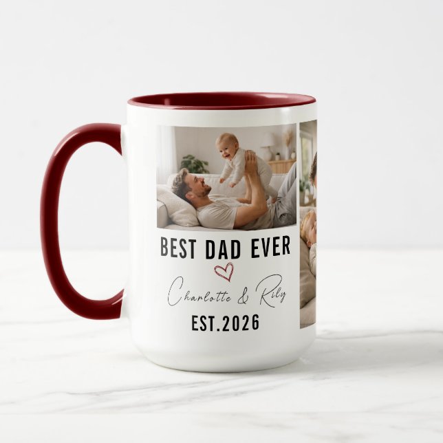 Taza Personalized BEST DADDY Photo|Custom Father’s Day (Izquierda)