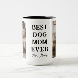 Taza Personalized Best Dog Mom 2 Photo | Mother’s Day