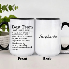 Taza Personalized Best Team Definition