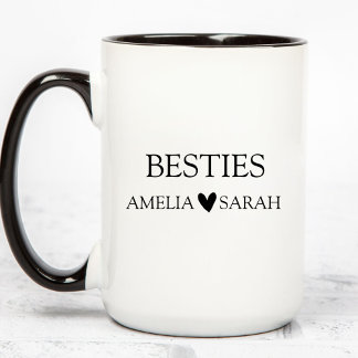 Taza Personalized Besties Coffee Mug Best Friend Gift
