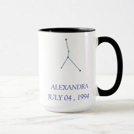 Taza Personalized Cancer Constellation Mug - Custom Zod