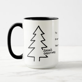 Taza Personalized Christmas Mug – Season’s Greetings