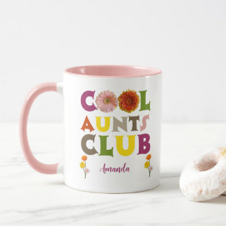 Taza Personalized Cool Aunts Club Coffee
