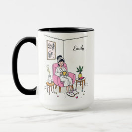 Taza Personalized Cozy Friend Gift Cute Relaxing Self